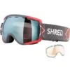 Shred Rarify Black CBL 2.0 Deep Blue Mirror + Lente Di Ricambio